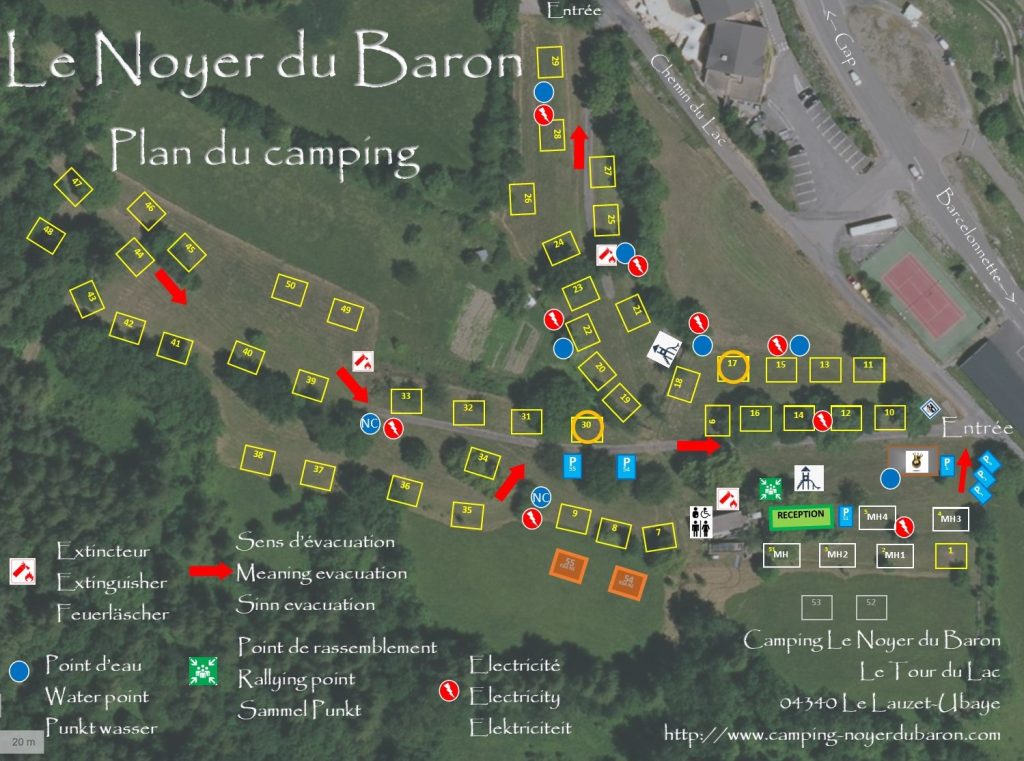 PLAN CAMPING LE NOYER DU BARON